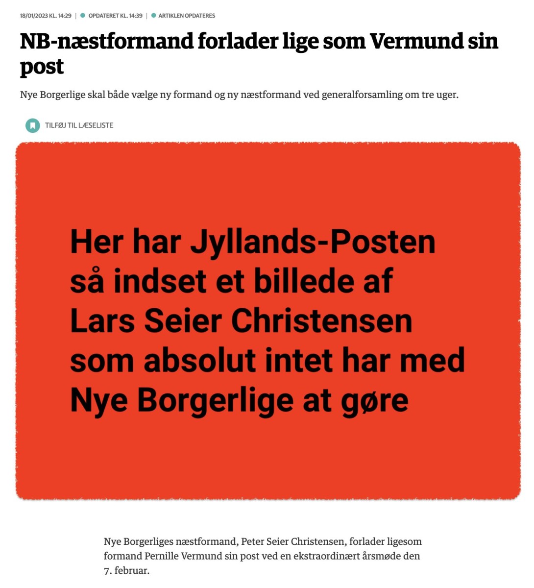 Screenshot fra JP.dk til dokumentation uden foto da jeg ellers får en regning